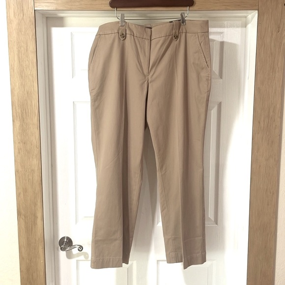 Talbots Women’s Pant High Rise Wide Full Length Leg Zipper Pockets Size 18W Plus - Picture 2 of 13